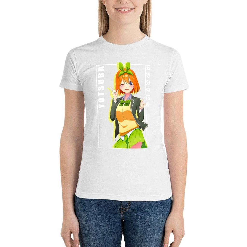 Yotsuba Nakano - 5 Toubun No Hanayome T-Shirt Summer Top Anime Clothes Shirts Graphic Tees Spring Clothes Women 2024