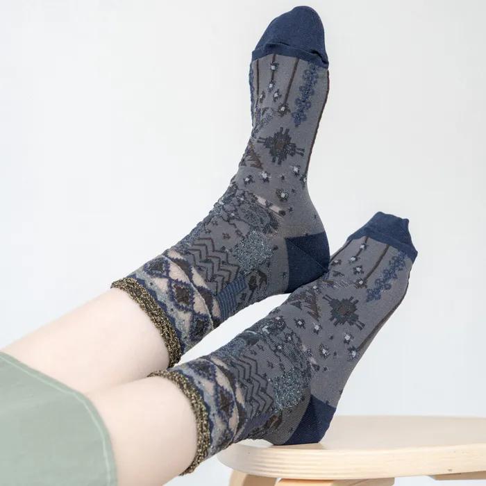 Usagi Palm Socks - Black [CQ-CT-24-1-SD1M-005]