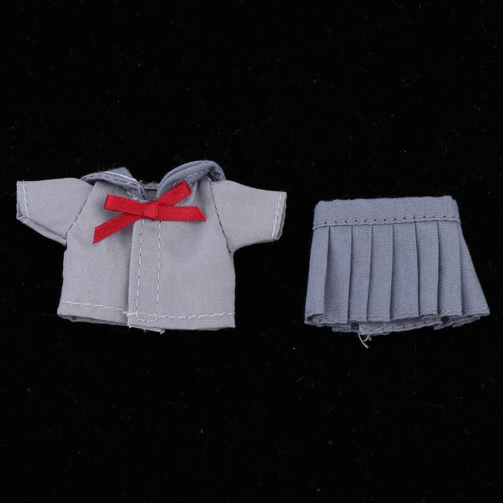 Lovely Doll School Uniform Skirt for Obitsu11 Doll Party Casual Outfits