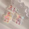 Korean 3D Laser Bear Transparent Phone Holder Grip Tok Bracket For IPhone Samsung Grip Tok Folding Finger Stand Socket Holder