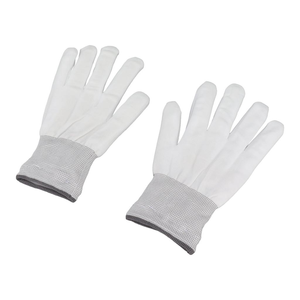 2pcs LED Glowing Gloves Cloth Skeleton Glowing Light Gloves for Dance Halloween Children