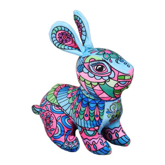 

Милая кукла-кролик, украшение, уютное, на ощупь, мягкая игрушка-зверь, 2023 год, кролик, плюшевая игрушка, новый подарок L синий