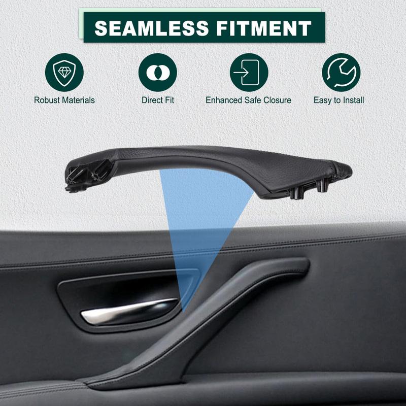 Left/Right Interior Passenger Door Leather Pull Handle Assembly for BMW 5 Series F10 F11 F18 2010 2011 2012 2013 2014 2015-2017