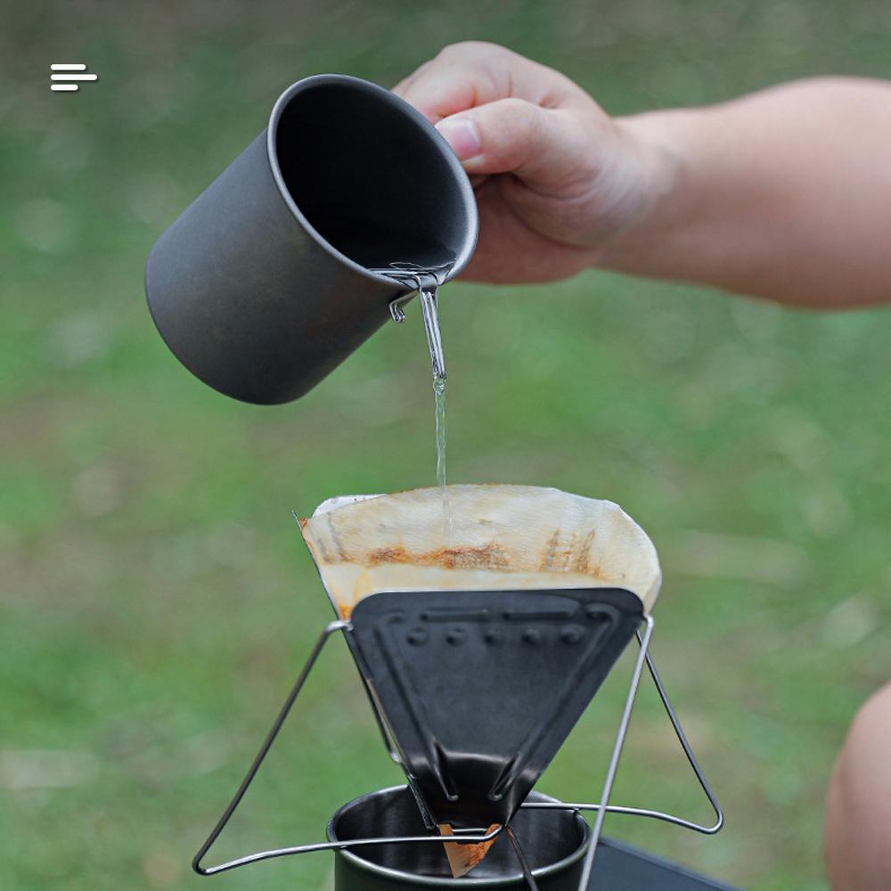 Outdoor Hand Brewed Coffee Diversion Nozzle Portable Stainless Steel Camping Drip Coffee Spout
