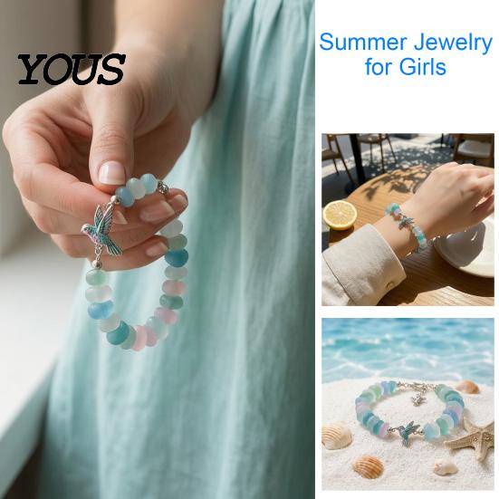 Glasperlen Wal Armband Meeressegen Armband, Glaube und Hoffnung Tier Anhänger Verstellbar Strandurlaub Zubehör Meeresinspiriertes Armband,