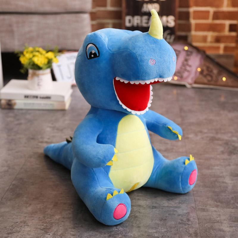 60 cm/95 cm Jouets en Peluche Dinosaure Dessin Animé Licorne Énorme Tyrannosaure Rex Poupées en Peluche Jouets en Peluche Pour Enfants Garçons Jouets Classiques 60CM gray