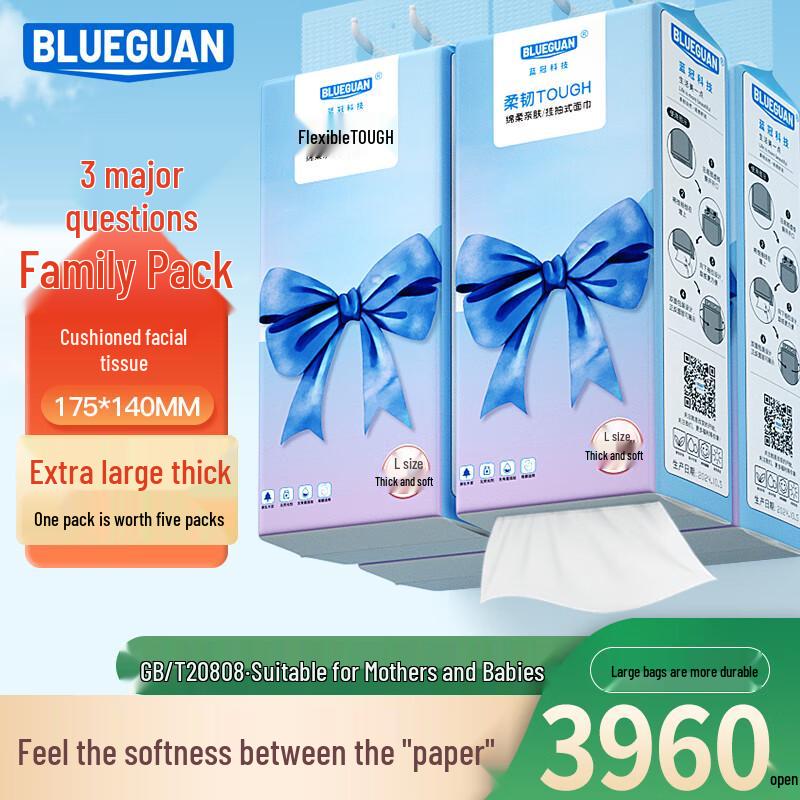 

BLUEGUAN Hanging Facial Tissues 4-Ply