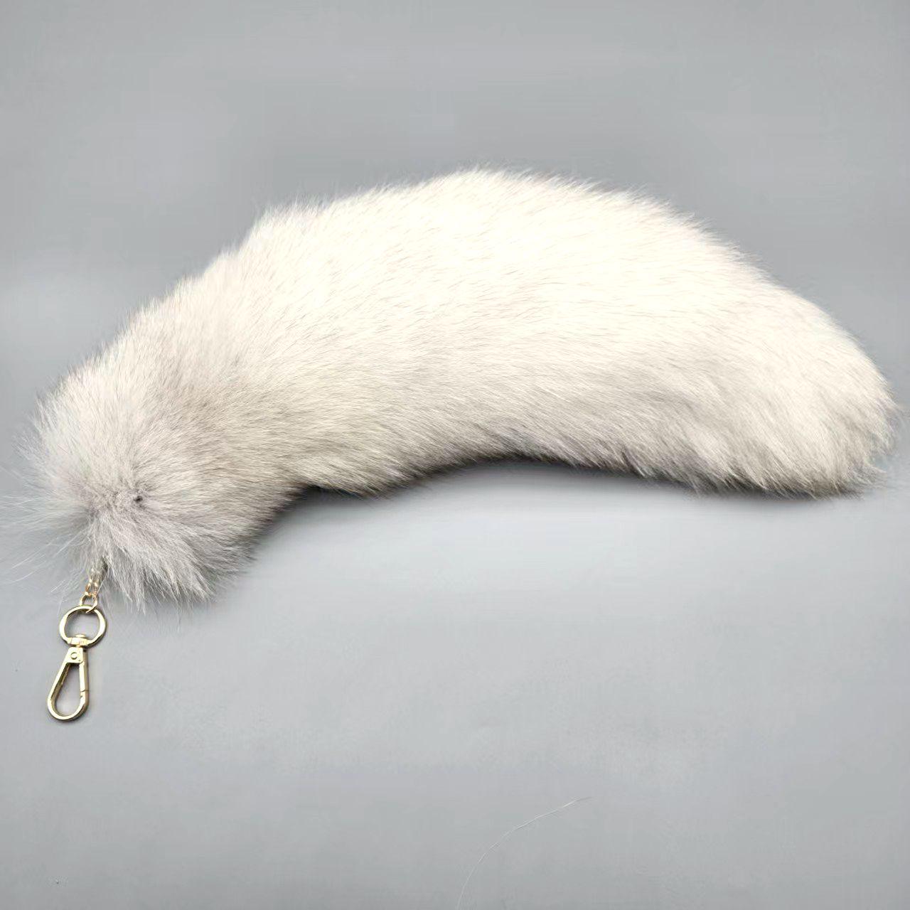 

Fox Fur Tail Keychain & Car Charm - Bag Accessory & Performance Prop 20cm