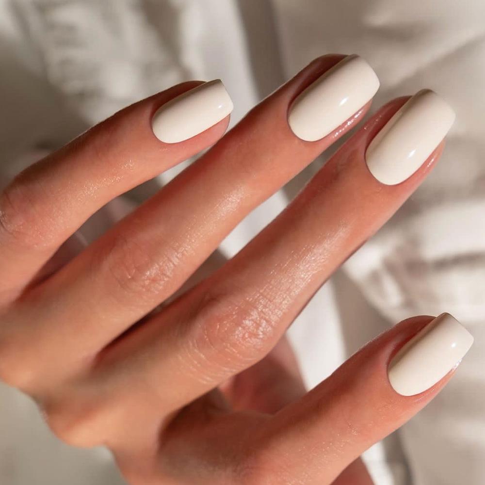 Damskie Proste Średnie i Długie Jednokolorowe Naklejki do Noszenia Nail Art