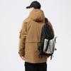 Men's Retro Mid-length Down Parka with Pockets - Trendy, Loose Fit, Plus Size