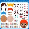Children'S Felt Expression Pack Diy Activity Toy Emotional Expression 2-5 Years Old Educational Puzzle Game Early Education Board