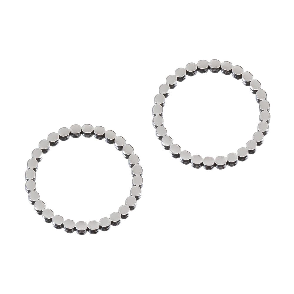 20pcs Stainless Steel Frames Charms DIY Resin Earring Pendants Base Geometry Hexagon Blank Bezel for Jewelry Making DIY Findings