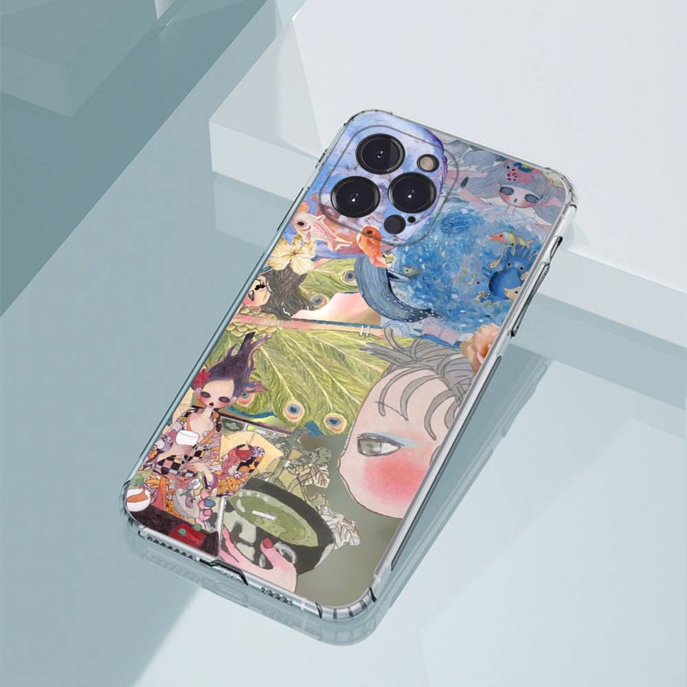 Aya Takano paint Phone Case For iPhone17,16,15,14,13,12,11,Pro,Xs,Max,Mini,Plus Antislip Shockproof Hard