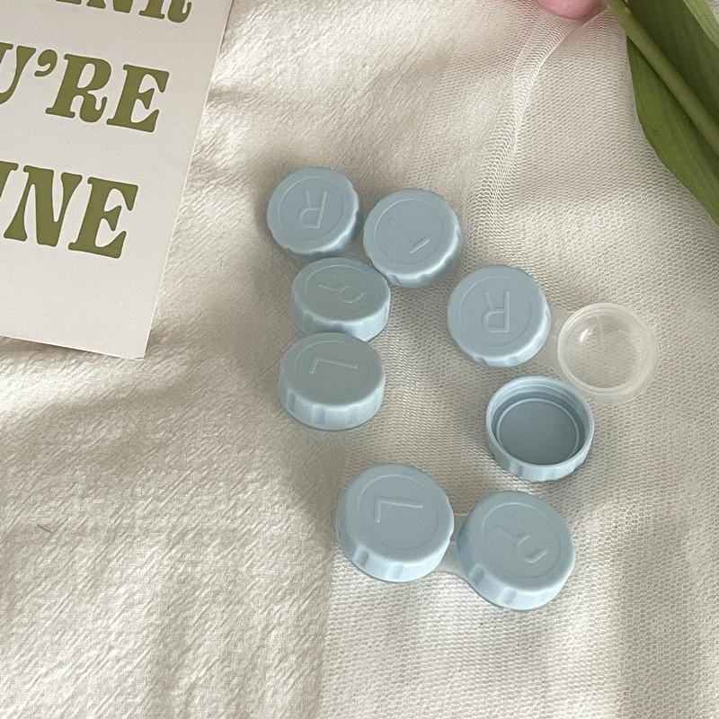 

1 шт. кремовый цвет контактных линз дорожный держатель контейнер для замачивания контактных линз мини-футляр для контактных линз аксессуары 53*25*14mm