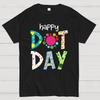 Happy International Dot Day Cotton Summer Casual Cool Loose T-Shirt