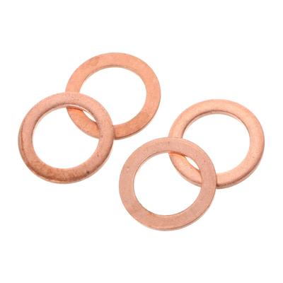 CALLARON 4pcs Copper Crush Washer Sealing Gasket for Brake Pump Precision Design Vehicle Compatibility Easy Installation