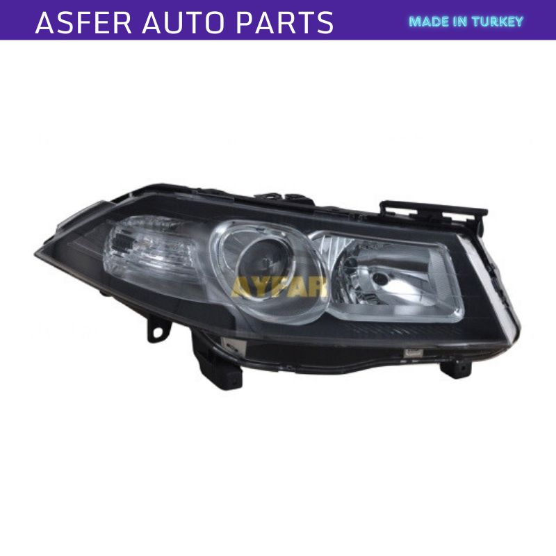 Front Right Headlight Black Electric Black For Renault Megane Mk2 2006-2008 OEM 7701063256