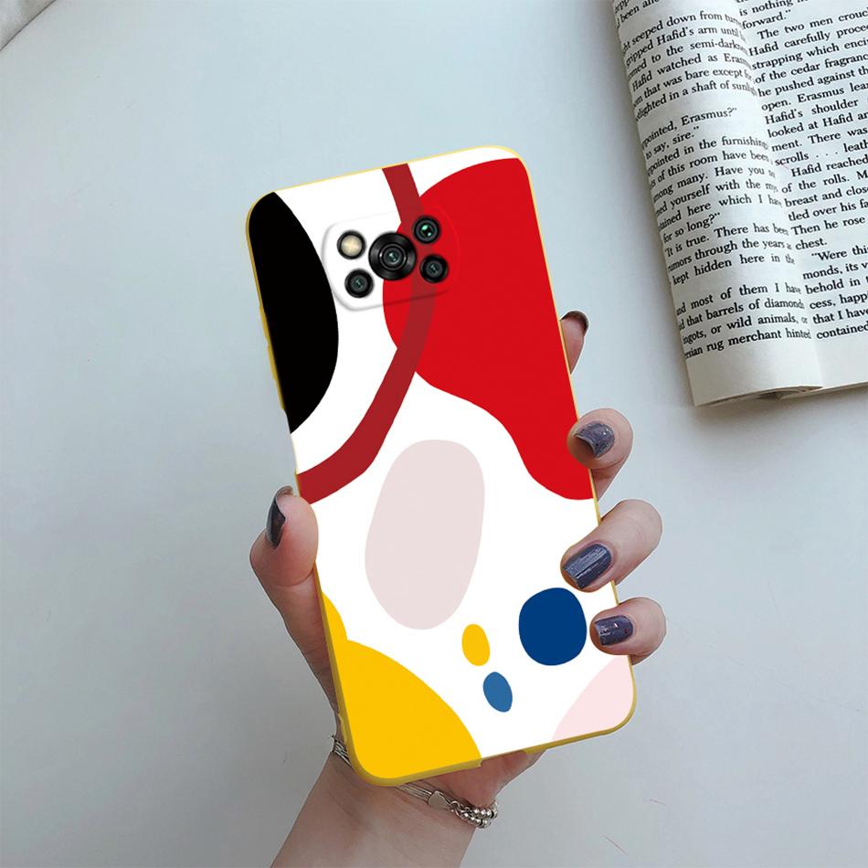 Cute Cartoon Cat Case For Poco X3 Pro Pocox3 X 3 NFC Back Cover Soft Silicone Matte Protective Funda For Xiaomi Poco X3 Pro Bag