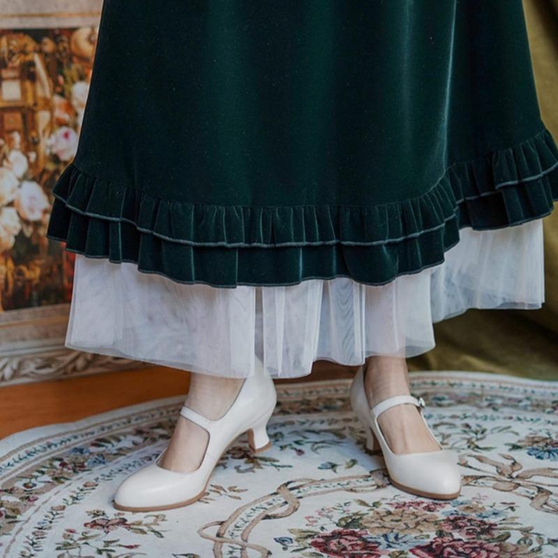 Fashion Women's Fashion Slim Heel Shoes Autumn New Round Head Shallow Mouth Anti-slip Wear-resistant High Heels