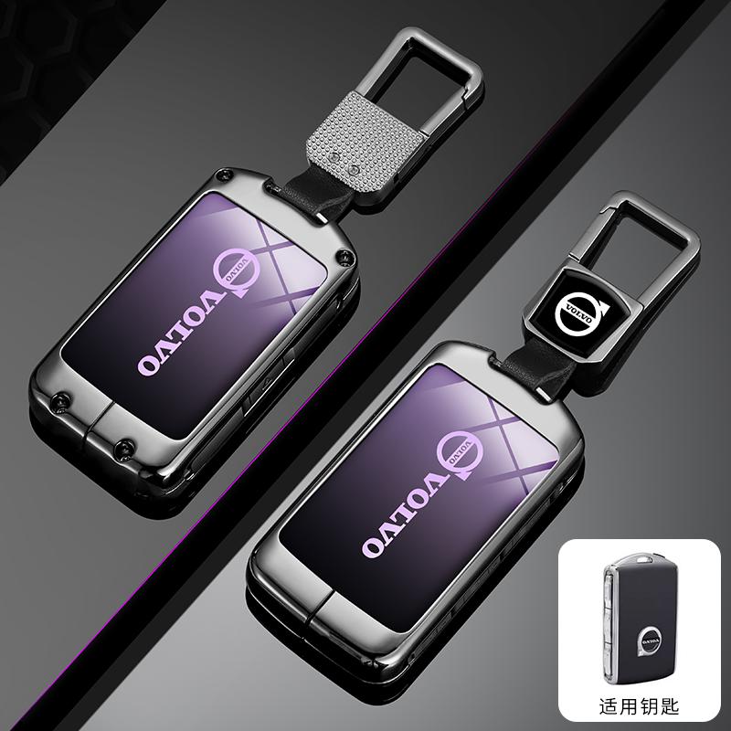 Szwdr4 Zinc Alloy Car Key Case Cover Key Bag Shell Holder For Volvo XC60 XC40 XC90 S90 V60 S60 V90 C40 Polestar 1 Polestar 2 Accessory