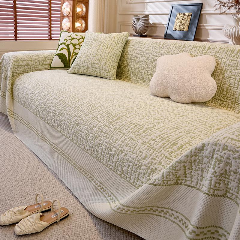 High Quality Summer Cooling Ice Silk Sofa Towel Living Room Multifunction Sofa Blanket Protector Cover Universal Cushion S088