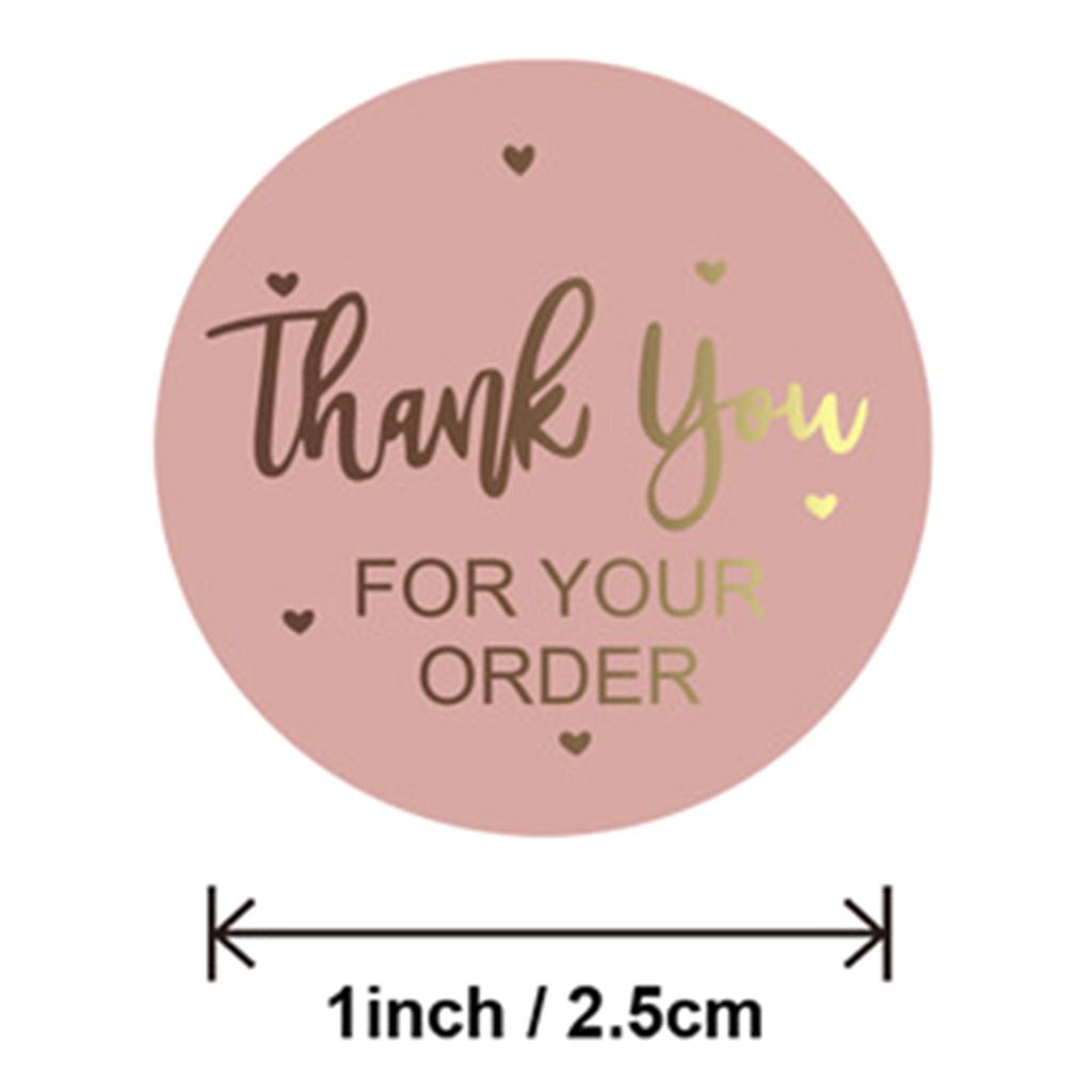 Round Seal Stickers 500pcs/roll Thank You for Your Order  Small Business Decals