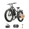 BURCHDA RX02 1500W 80 KM 26-inch Electric Mountain Bike 48V15AH Lithium Battery Fatbike Electric Bike for Adults Motorcycle
