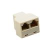 1- bis 2-Wege-Cat6/5/5e-RJ45-Buchse, Dual-LAN-Ethernet-Netzwerk-Splitter-Adapter