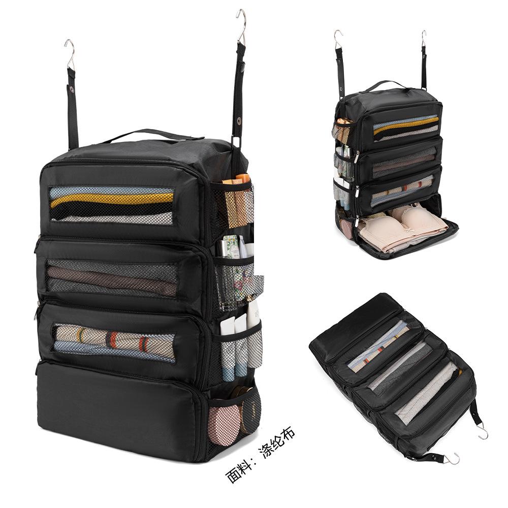 Popular Large Capacity Travel Hanging Organizer Bag for Student Dorm Rooms and Clothing Storage
