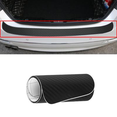 1x auto prag ușă anti-kick pad protecție autocolant folie 3D fibră de carbon bara spate autocolant decorare exterioară mașină