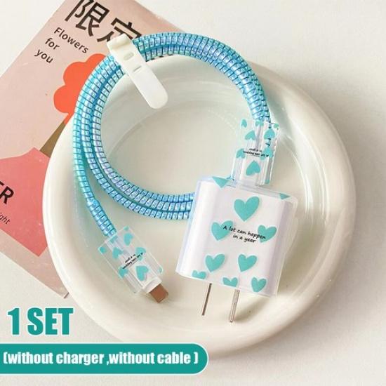 For iPhone 18w/20w Charger Protective Case Head Data Cable Protector Shell Cover