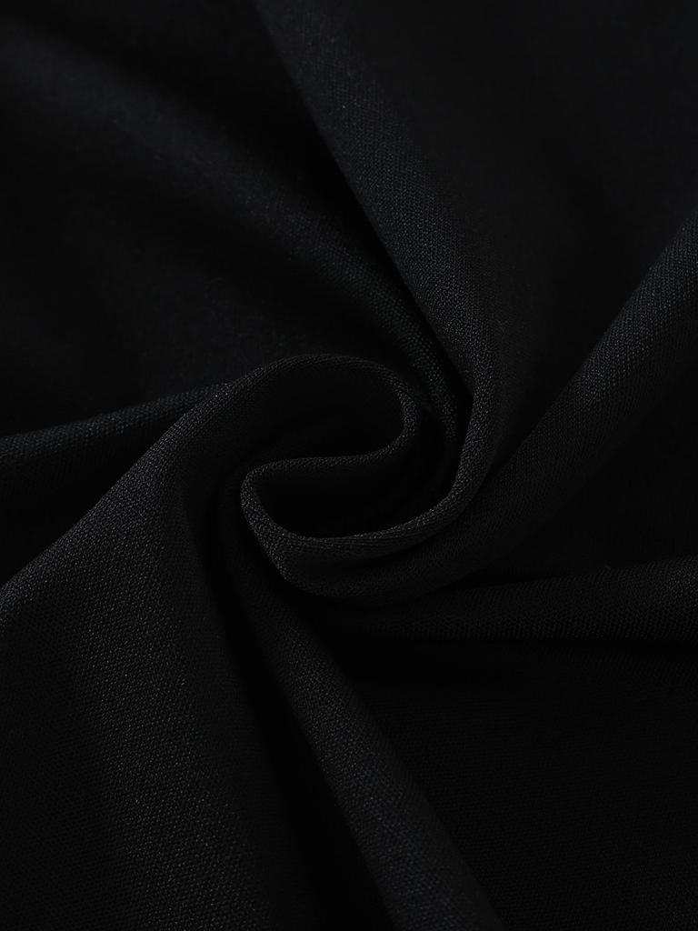 Zomerfeest Vakantiejurk voor Meisjes met Strik, Formele Strapless Zwarte Buisjurk