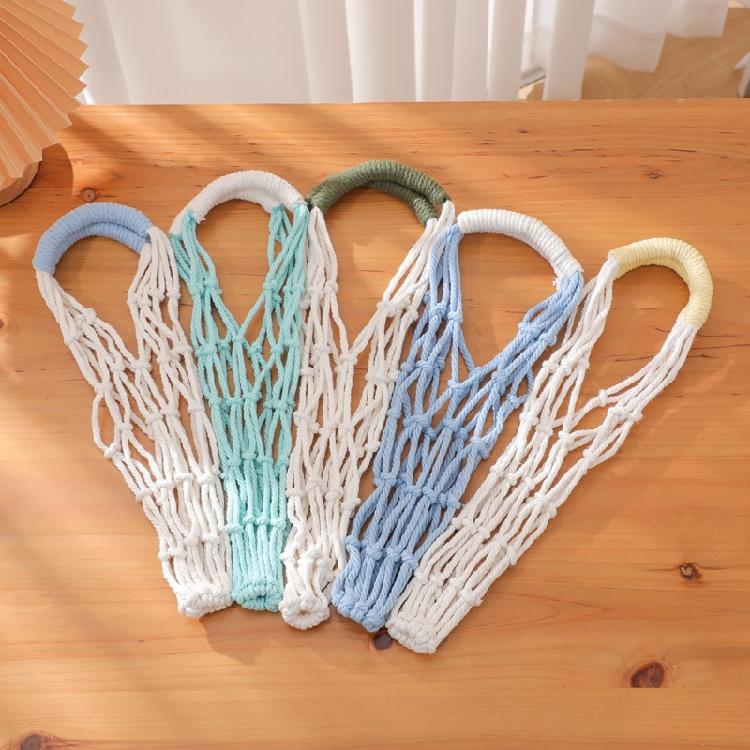 Practical Hand-Woven Bottle Holder Cup Sleeve Drink Container Sleeve Suitable For Hiking Camping And School
