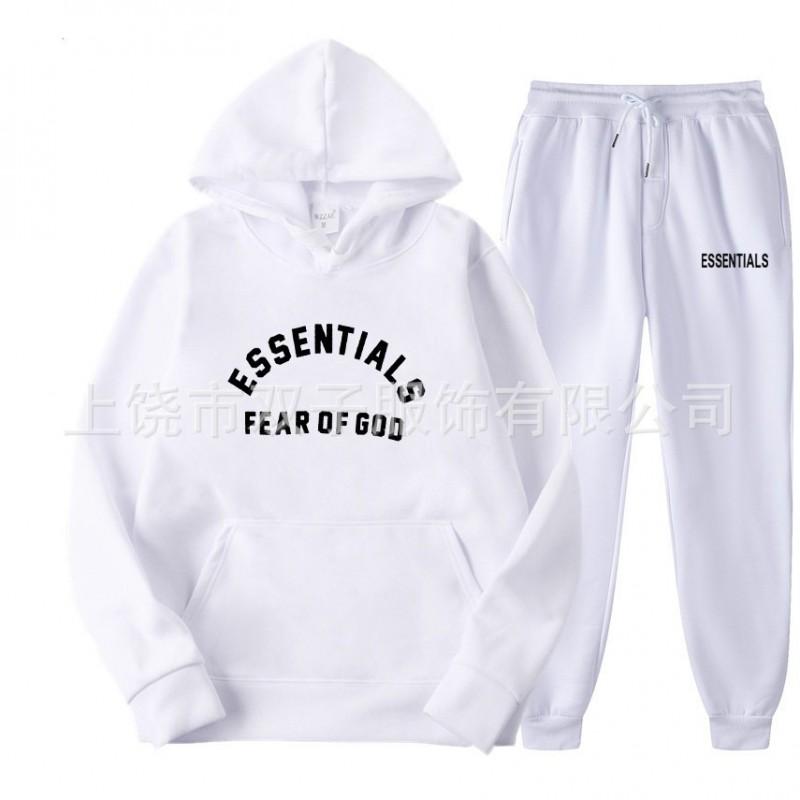 Unisex Oversized Hoodie Jogger Set Men Women Casual Sportswear Cotton Blend Warm Fleece Lined