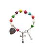 One Decade Auto Rosary Beads Bracelet Love Catholic Christ Color Rosary Gift