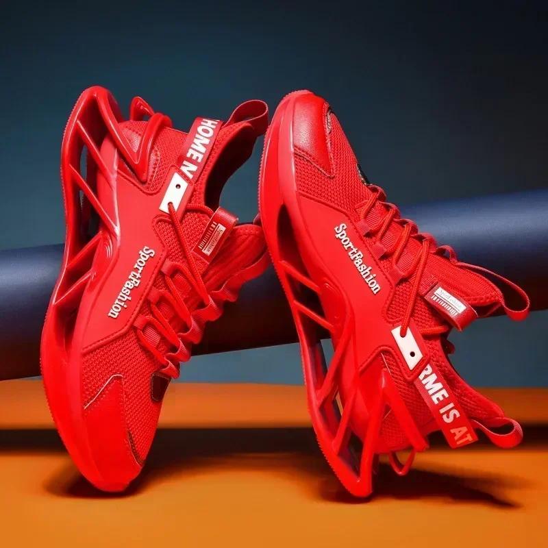 Μόδα Παπούτσια Ανδρικά Blade Running Παπούτσια που ταιριάζουν με όλα Αναπνεύσιμα Αθλητικά Παπούτσια για Τζόκινγκ Μόδα Αντιολισθητικά Απορρόφησης Κραδασμών Αθλητικά Παπούτσια Προπόνησης Zapatillas