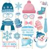 Party Christmas Photo Props With Cartoon Snowman Design For Celebrations Festive
