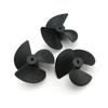 Profession 3-blades Propellers with 2mm Shaft Hole Durable Nylon Paddle for Boat Fan Shape Plastic Paddle