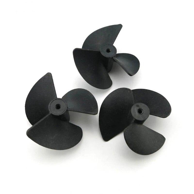 Profession 3-blades Propellers with 2mm Shaft Hole Durable Nylon Paddle for Boat Fan Shape Plastic Paddle