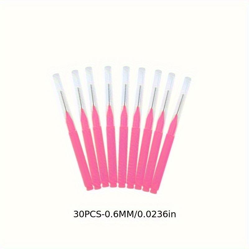 Pencil-style Interdental Brush Oral Interdental Brush I-shaped Straight Bracket Interdental Brush 30pcs/box