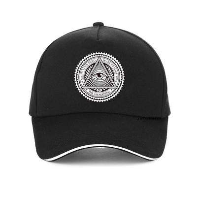 Gorra unisex Illuminati con diseño de ojo malvado que todo lo ve, genial, con ventilación de verano, gorras de hip hop, gorra de béisbol vintage con diseño de pirámide egipcia Illuminati