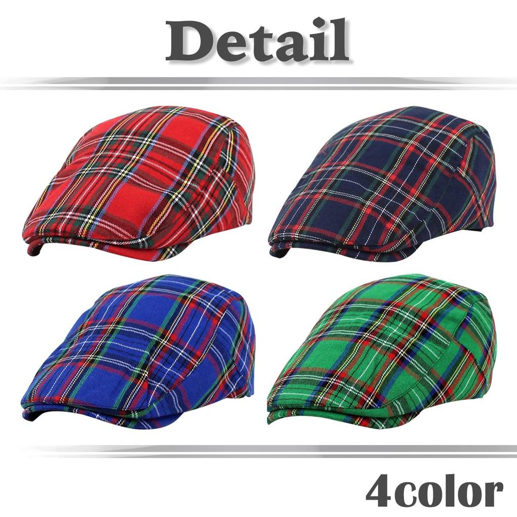 Hunting Cap Hat Check Pattern Sports Running Outdoor Golf Men Women CA594 [White Fang] (Green)