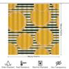 Bright Orange Slice Shower Curtain Waterproof Bathroom Decor Striped Pattern Home Accessories Tiled Washcloth Set