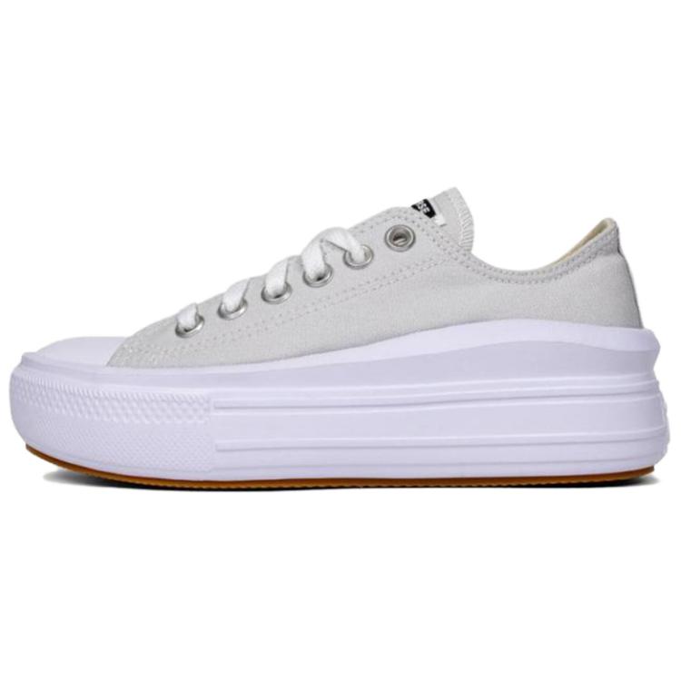 Converse  Chuck Taylor All Star Move Platform Low Barely Grey Women Sneakers White Black A13500C
