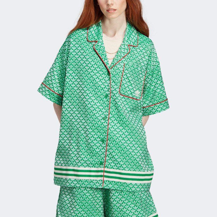 adidas Originals Adicolor 70s Satin Shirt Green IK7880
