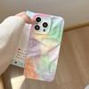 Ins Wrinkle Cute Colorful Lucky Wave Gradient Flower Tulip Phone Case for For Iphone 16 1 14 13 12 Pro Max 11 Soft Silicone Cover
