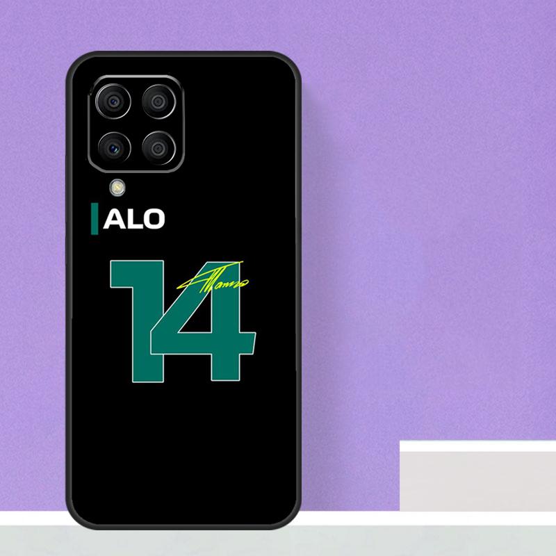 F1 Racing Fernando Alonso 14 For Samsung Galaxy M55 M15 M13 M33 M53 M20 M30s M31s M12 M32 M52 M11 M51 M14 M34 M54 Case