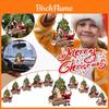 Adorable Christmas Dog Ornament For Festive Home Decor Charming Acrylic Santa Design