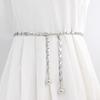 Metal Ball Pendant Waist Chains for Women Long Thin Adjustable Chain Belt Ins Korean Chic Dress Pants Decorative Waistband Strap