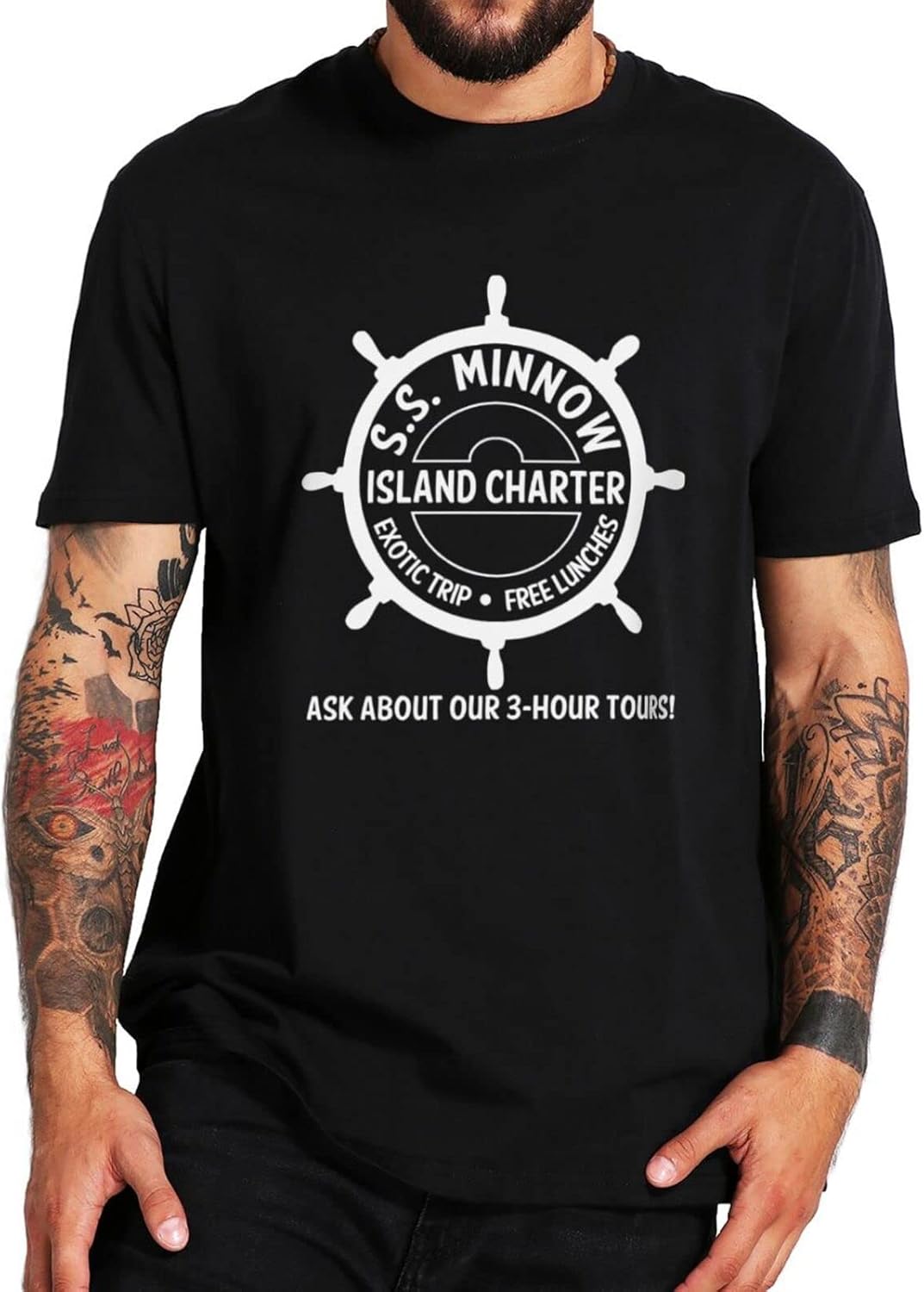 Gilligan s Island S.S. Minnow Tour T Shirt Vintage 60s American Sitcom Fans T-Shirt for Men Women 100% Cotton S